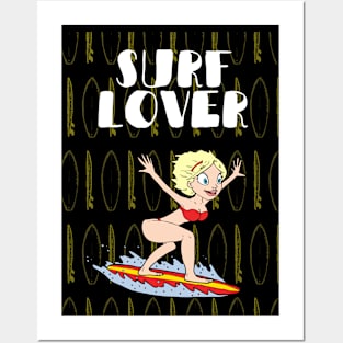 SURF LOVER Posters and Art